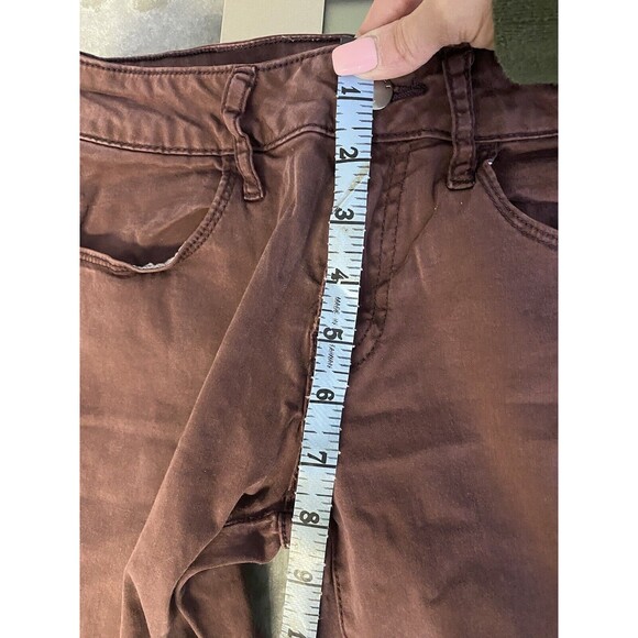 Empyre Delaney Womens Size 3 Maroon Low Rise Jeans Pants Stretch - Picture 5 of 8